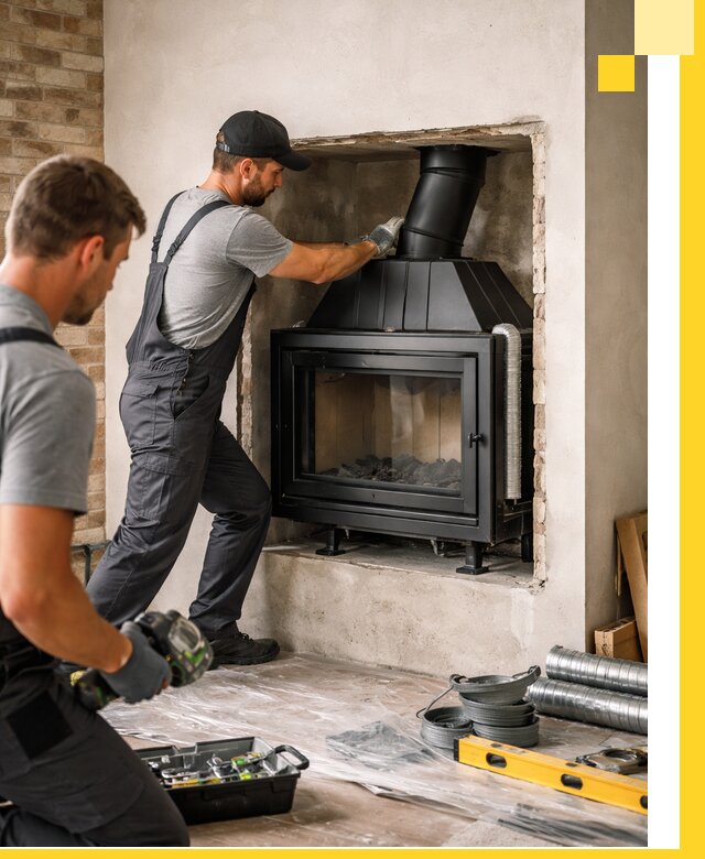 Установка каминных топок в Ленинске-Кузнецком: монтаж, подключение