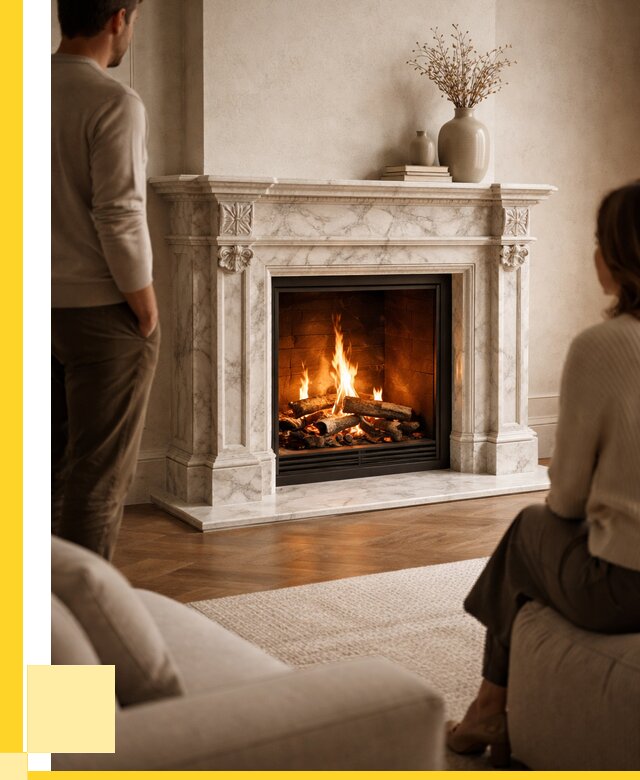 Мраморные камины под ключ в Ленинске-Кузнецком от 255525 р. | ЭриданЛнн