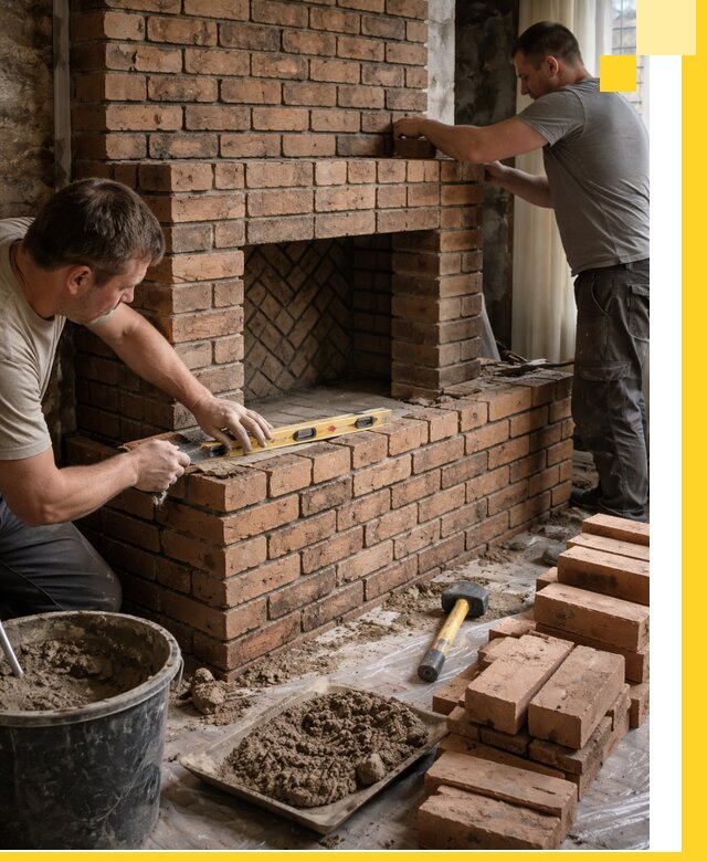 Изготовление и установка кирпичных каминов в Ленинске-Кузнецком