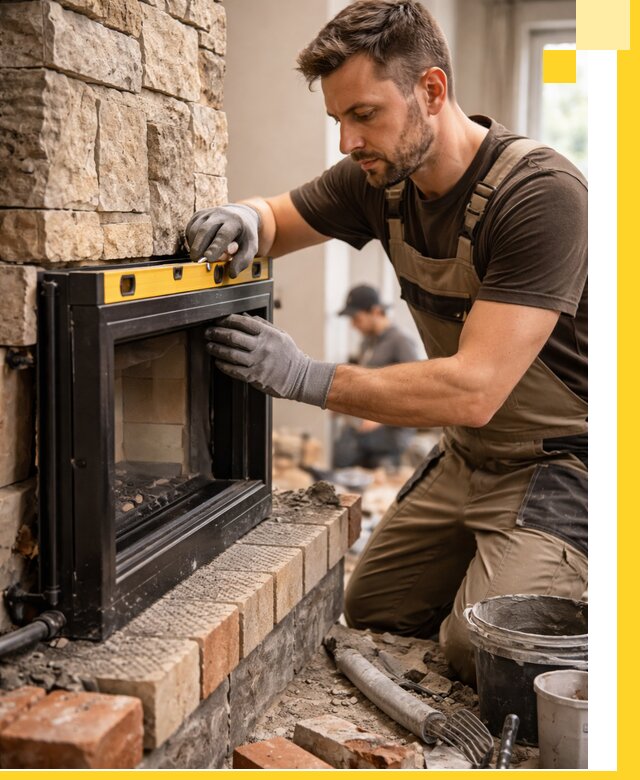 Дровяные камины под ключ в Ленинске-Кузнецком: монтаж, обустройство