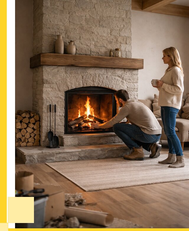 Камины для загородного дома в Ленинске-Кузнецком от 357735 р., ЭриданЛнн