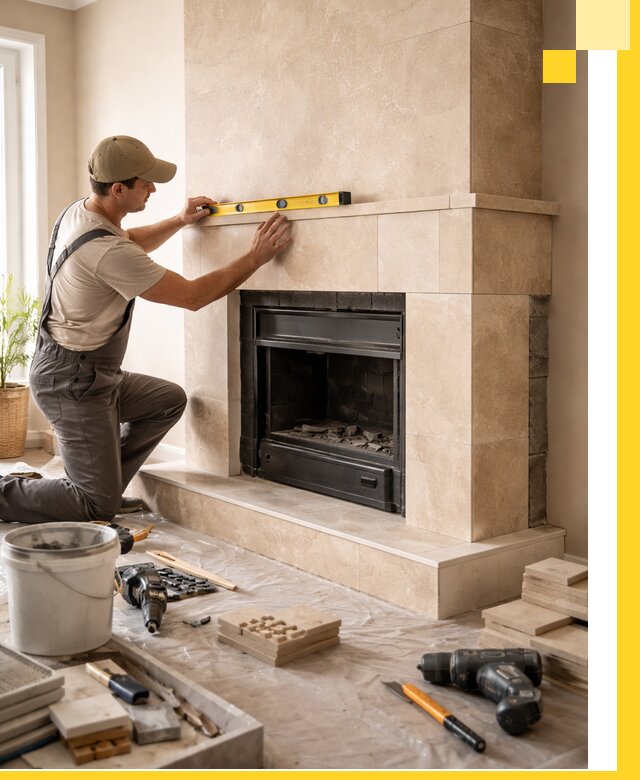 Установка и монтаж каминов в частном доме под ключ в Ленинске-Кузнецком