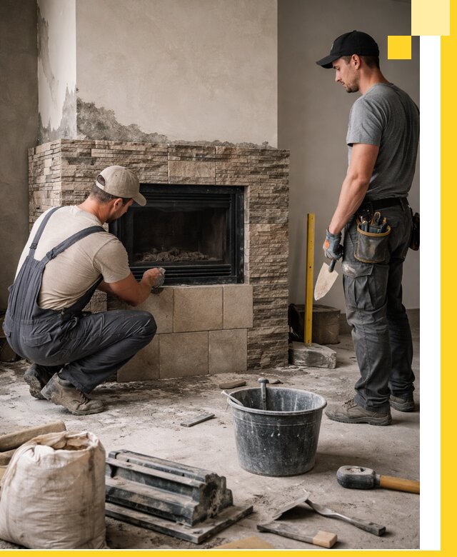 Камины под ключ в Ленинске-Кузнецком: проект, изготовление и монтаж