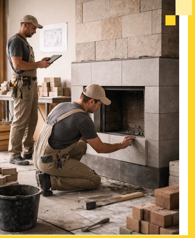 Индивидуальные проекты каминов и каминных систем в Ленинске-Кузнецком