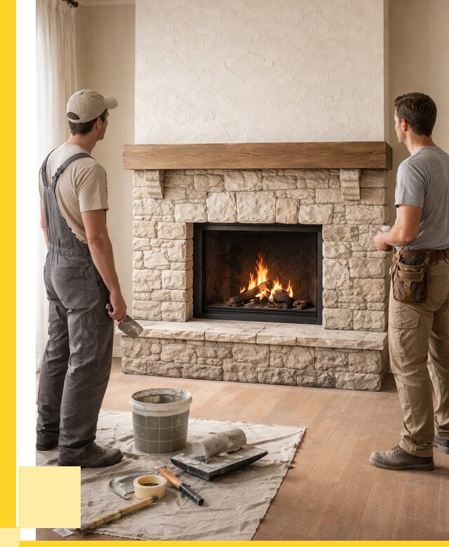 Отделка каминов в Ленинске-Кузнецком от 6644 р. под ключ | ЭриданЛнн