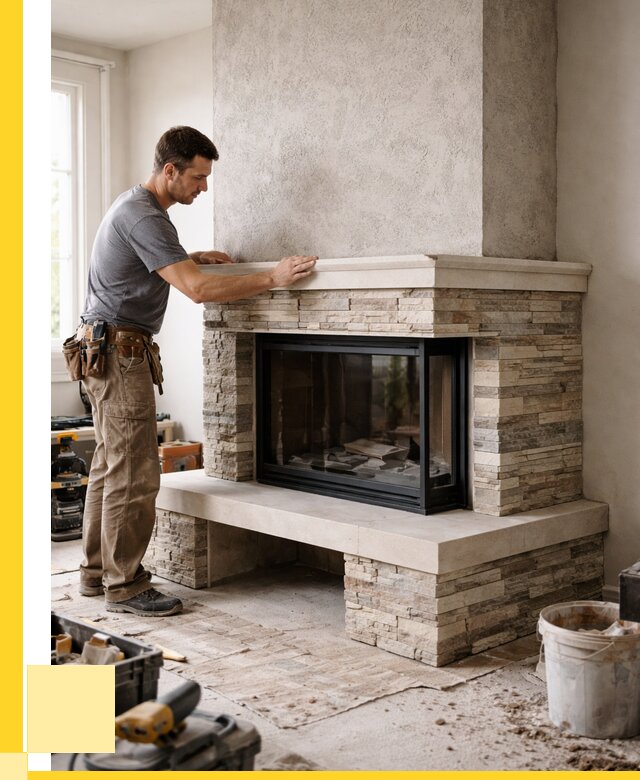 Изготовление каминов под ключ в Ленинске-Кузнецком от 153315 р. | ЭриданЛнн