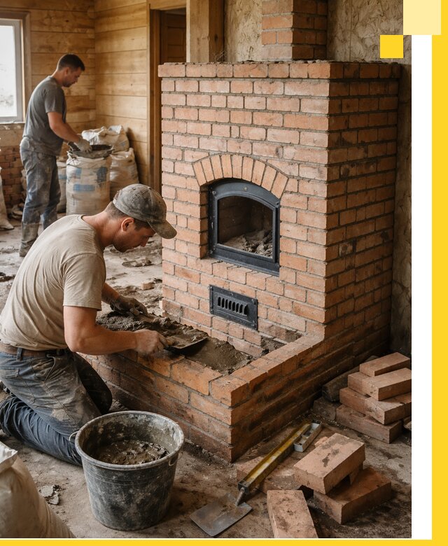 Профессиональное строительство печей в Ленинске-Кузнецком под ключ