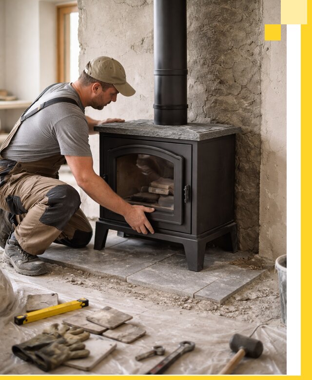 Профессиональный монтаж печей и каминов в Ленинске-Кузнецком под ключ