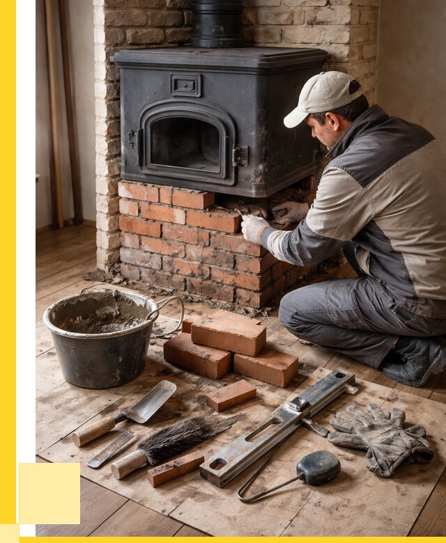 Ремонт печей в Ленинске-Кузнецком от 12265 р., услуги печника ЭриданЛнн