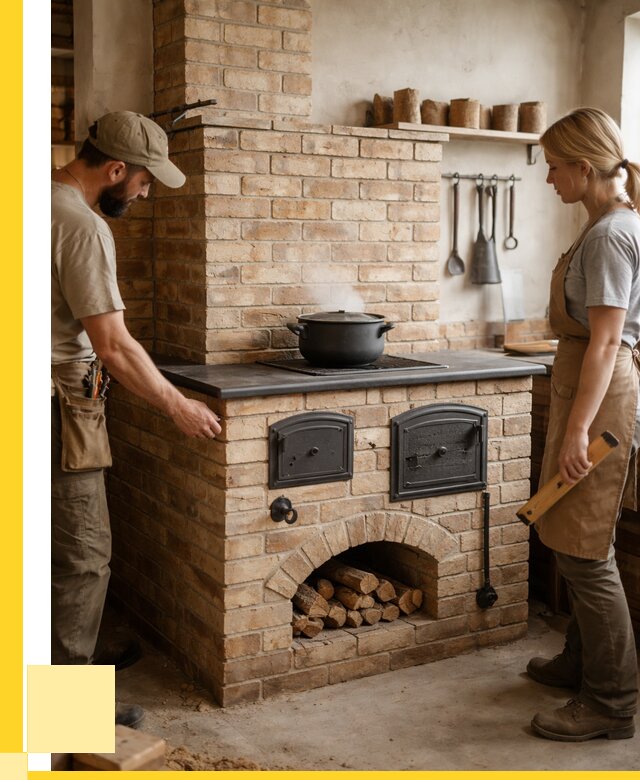 Варочно отопительные печи в Ленинске-Кузнецком от 91989 р. | ЭриданЛнн