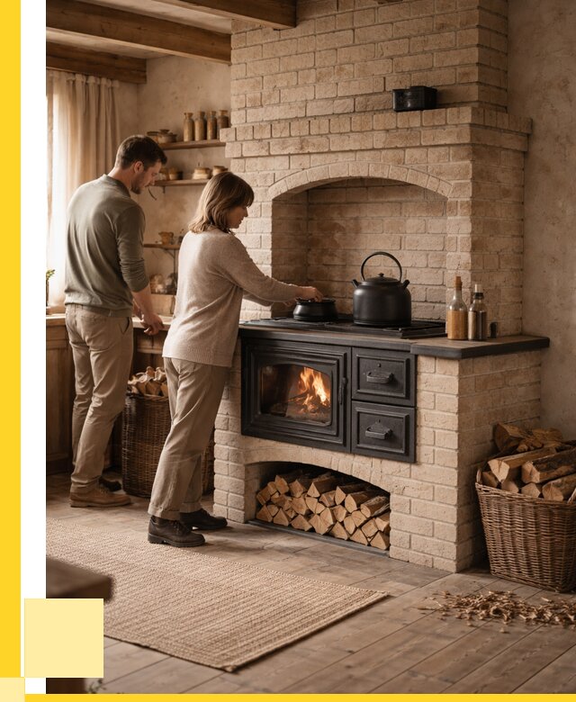 Печи с плитой в Ленинске-Кузнецком от 45995 р. | ЭриданЛнн — кирпичная печь