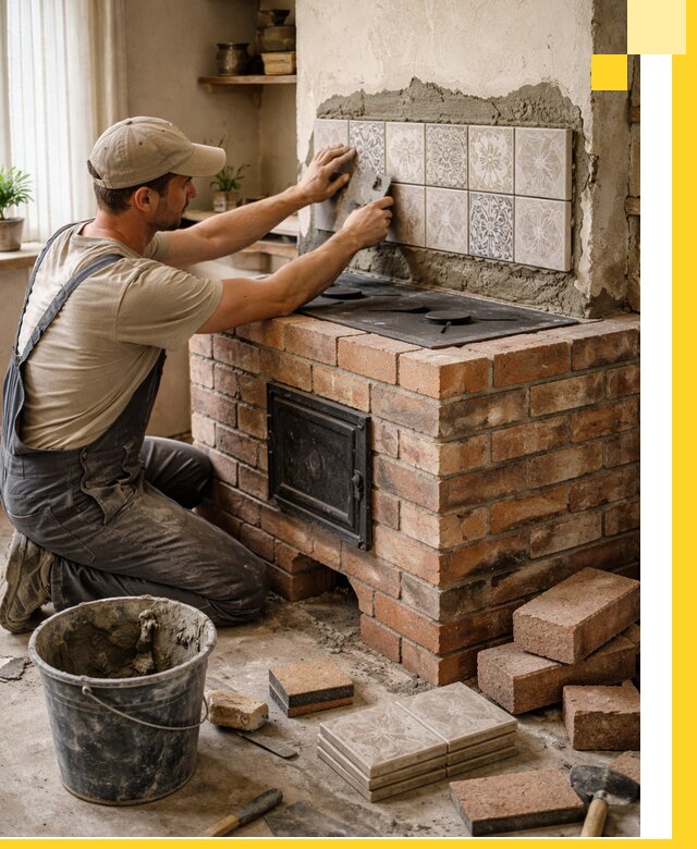 Печи с плитой на заказ монтаж гарантия и сервис в Ленинске-Кузнецком