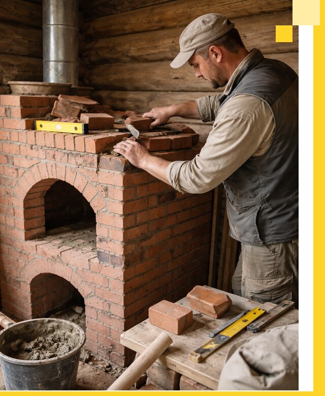 Изготовление и установка русских печей в Ленинске-Кузнецком под ключ