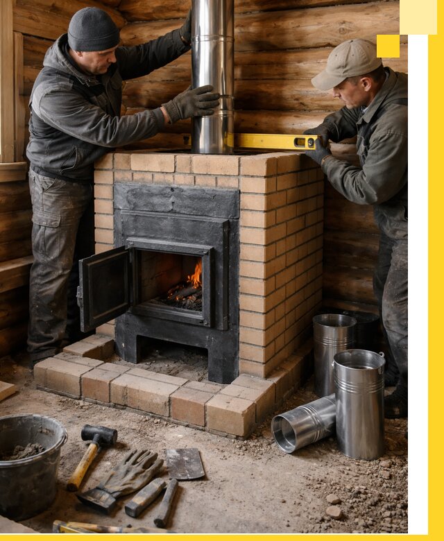 Проектирование, изготовление и установка банных печей в Ленинске-Кузнецком