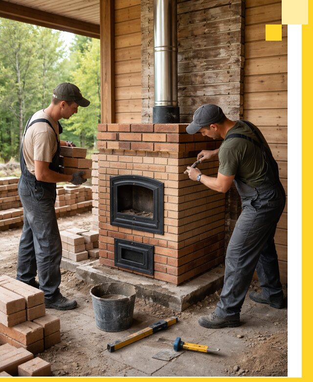 Производство и установка дачных печей под ключ в Ленинске-Кузнецком