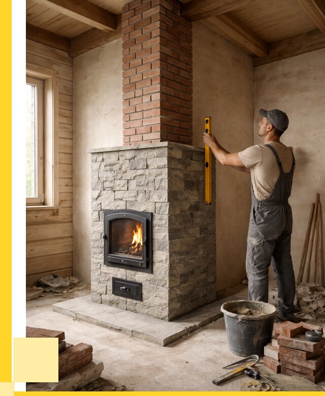 Печи и дымоходы под ключ в Ленинске-Кузнецком от 45995 р., ЭриданЛнн