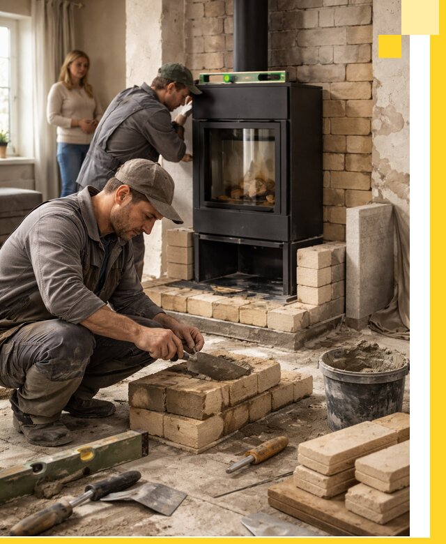 Печи и камины под ключ: проект, установка в Ленинске-Кузнецком