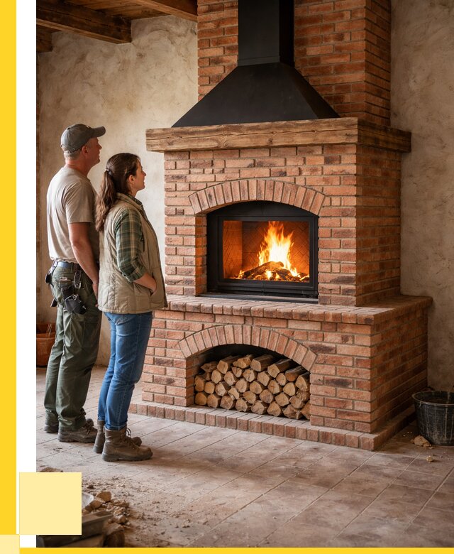 Печи камины из кирпича в Ленинске-Кузнецком от 122652 р. | ЭриданЛнн