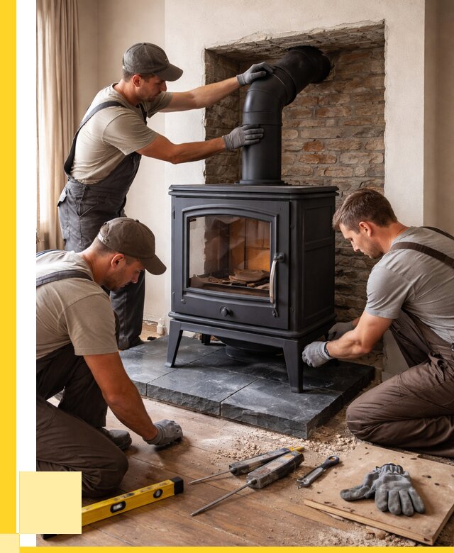 Монтаж печи камина в частном доме в Ленинске-Кузнецком от 25553 р. | ЭриданЛнн