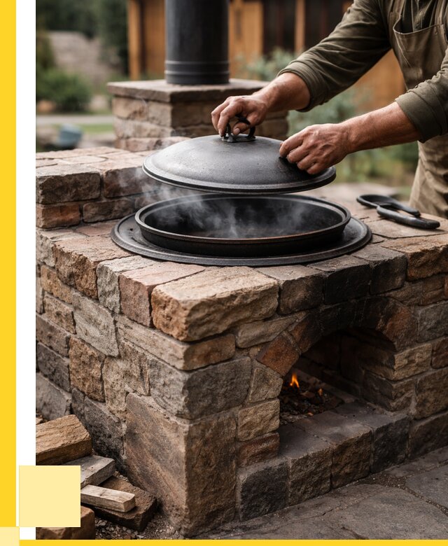 Печи для казана в Ленинске-Кузнецком по цене от 18398 р. | ЭриданЛнн