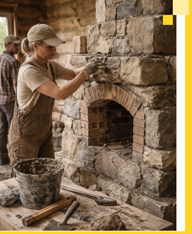 Каменные печи на заказ и монтаж в Ленинске-Кузнецком, долговечные решения