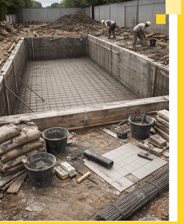 Строительство бассейнов под ключ в Ленинске-Кузнецком, дизайн и монтаж