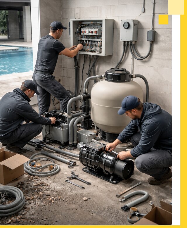 Профессиональный монтаж оборудования для бассейнов в Ленинске-Кузнецком