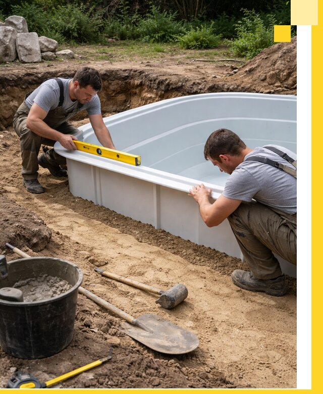 Производство и установка пластиковых бассейнов в Ленинске-Кузнецком под ключ