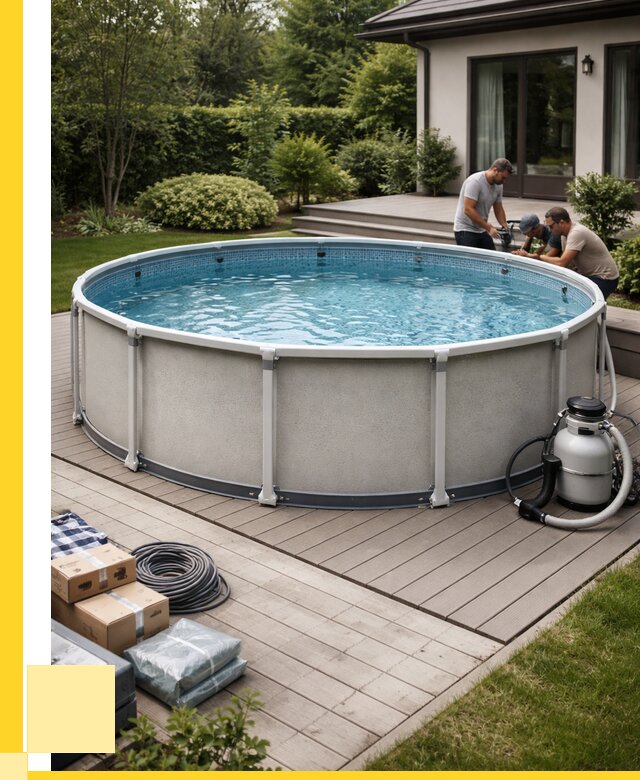 Купить каркасные бассейны в Ленинске-Кузнецком от 45995 р. | ЭриданЛнн