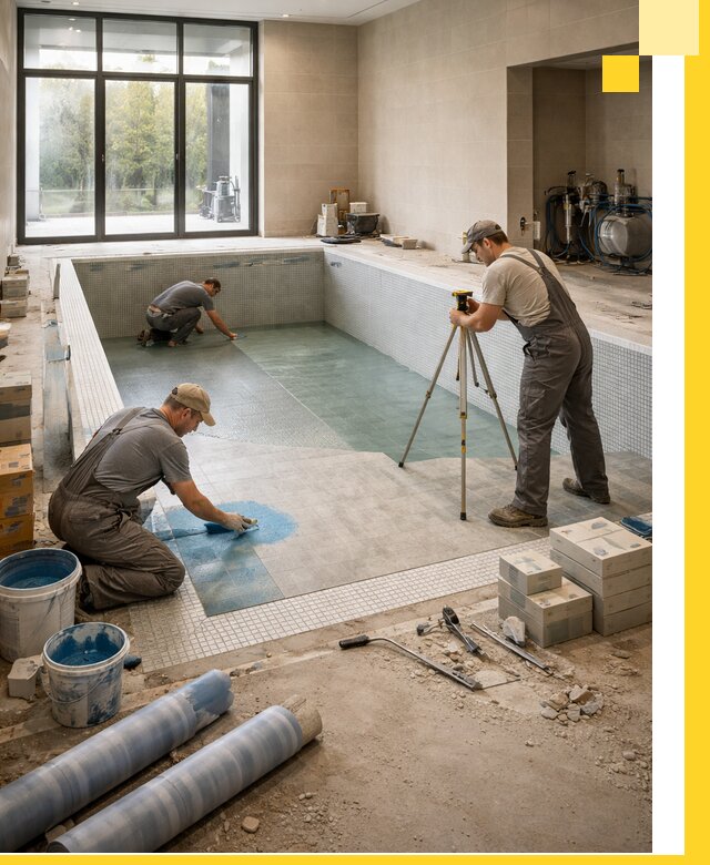 Проект и строительство закрытых бассейнов в Ленинске-Кузнецком под ключ