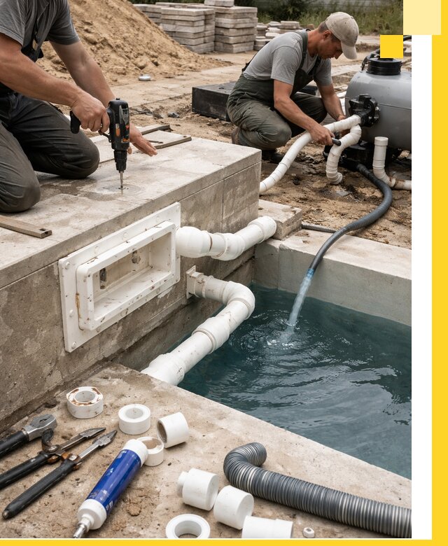 Строительство скиммерных бассейнов под ключ в Ленинске-Кузнецком