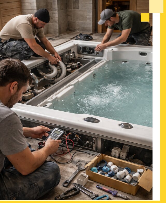 Гидромассажные бассейны под ключ в Ленинске-Кузнецком, дизайн и монтаж