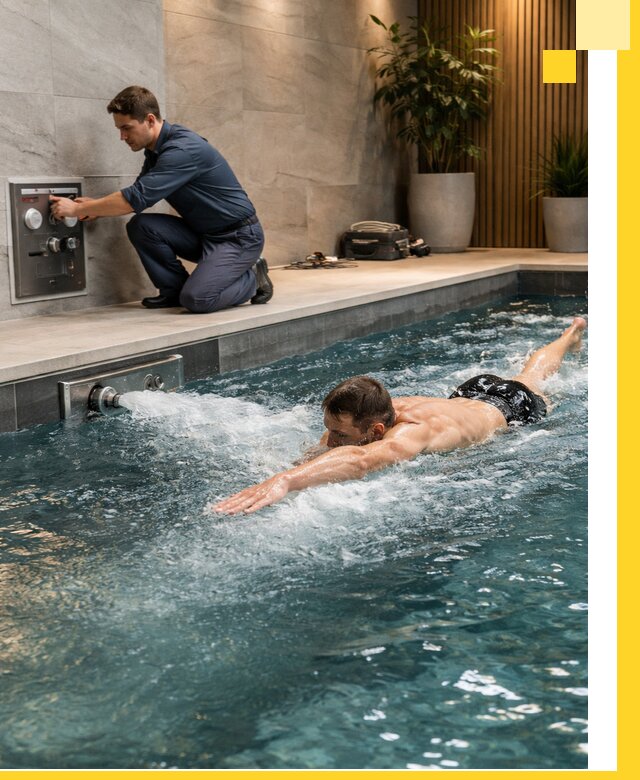 Проектирование и монтаж бассейнов с противотоком в Ленинске-Кузнецком