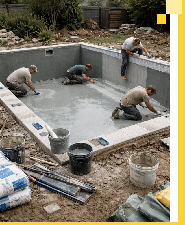 Изготовление и монтаж чаши бассейна под ключ в Ленинске-Кузнецком