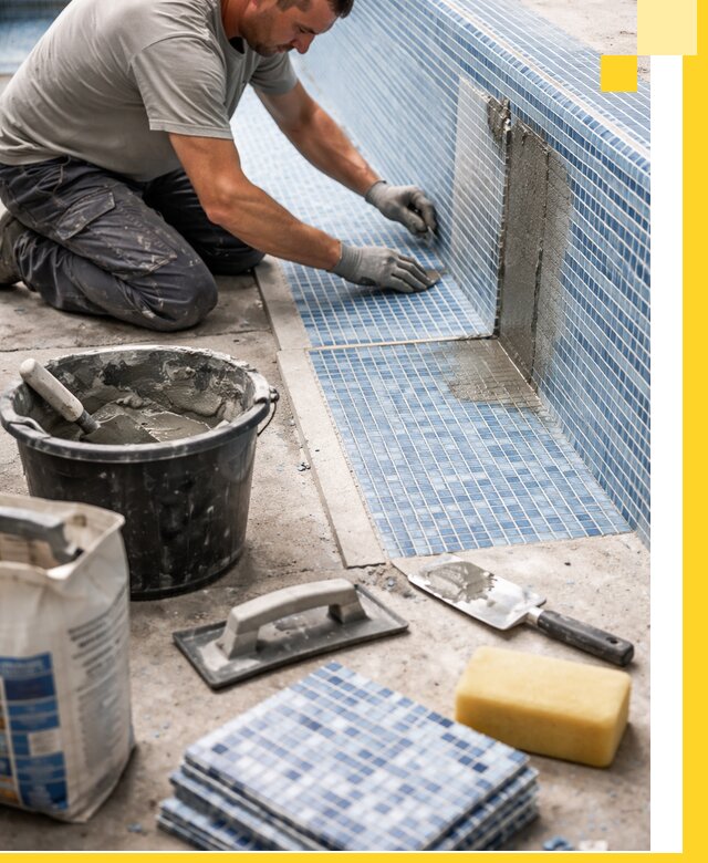 Укладка и ремонт мозаики для бассейнов под ключ в Ленинске-Кузнецком