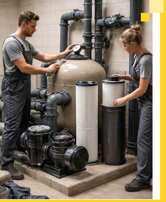 Фильтры и системы фильтрации для бассейнов в Ленинске-Кузнецком