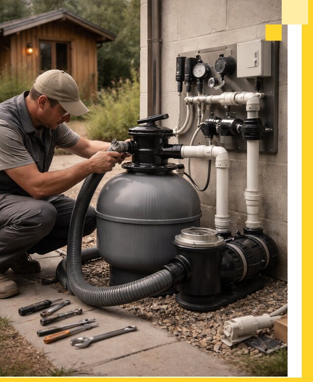 Продажа и монтаж фильтров и насосов для бассейнов в Ленинске-Кузнецком