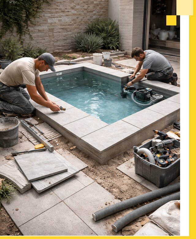 Мини бассейны под ключ в Ленинске-Кузнецком, дизайн и установка