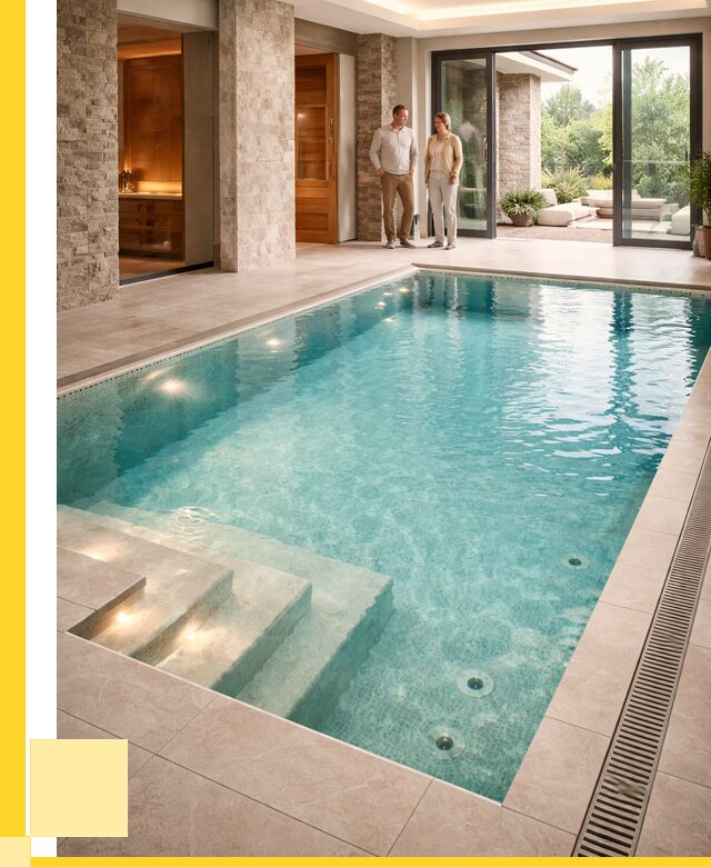 Бассейн во дворе в Ленинске-Кузнецком: проект, отделка от 1226520 р. | ЭриданЛнн