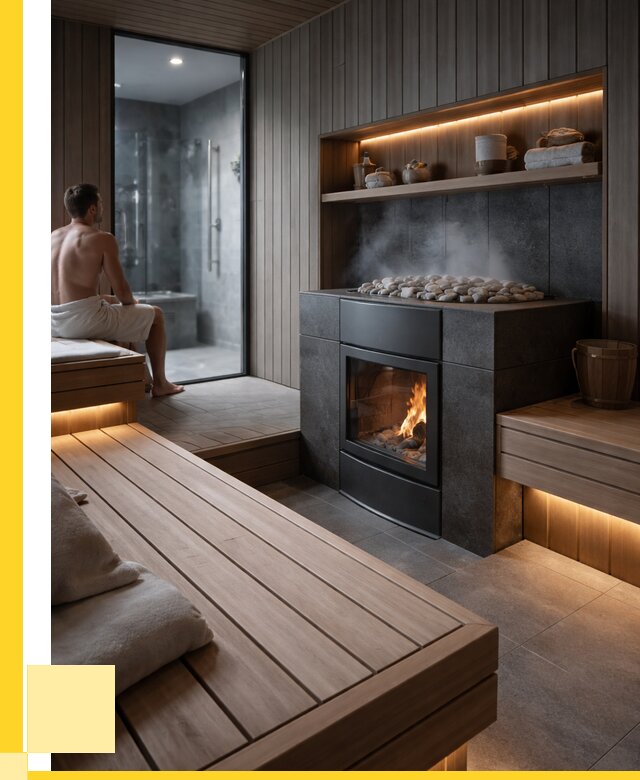 Проект сауны в частном доме в Ленинске-Кузнецком от 35774 р. | ЭриданЛнн