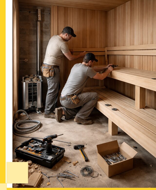 Монтаж саун под ключ в Ленинске-Кузнецком от 122652 р. | ЭриданЛнн