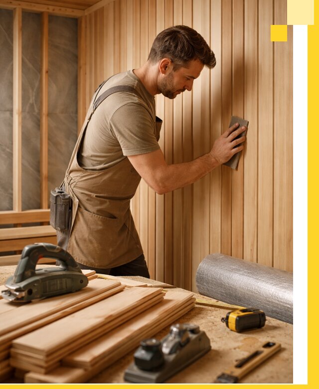 Профессиональная отделка саун и парных под ключ в Ленинске-Кузнецком