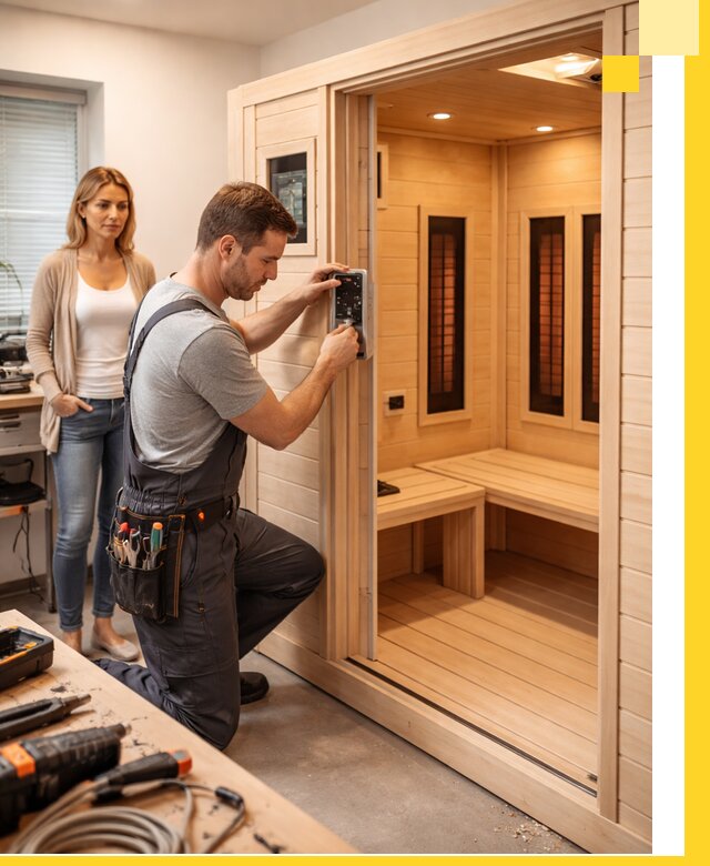 Инфракрасные сауны под ключ в Ленинске-Кузнецком продажа и установка