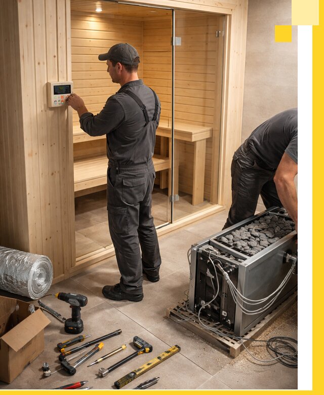 Поставка, установка и монтаж электрических саун в Ленинске-Кузнецком