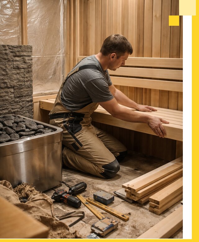 Сауны для дома под ключ с проектированием и монтажом в Ленинске-Кузнецком