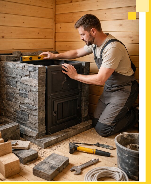 Производство и установка печей для саун под ключ в Ленинске-Кузнецком