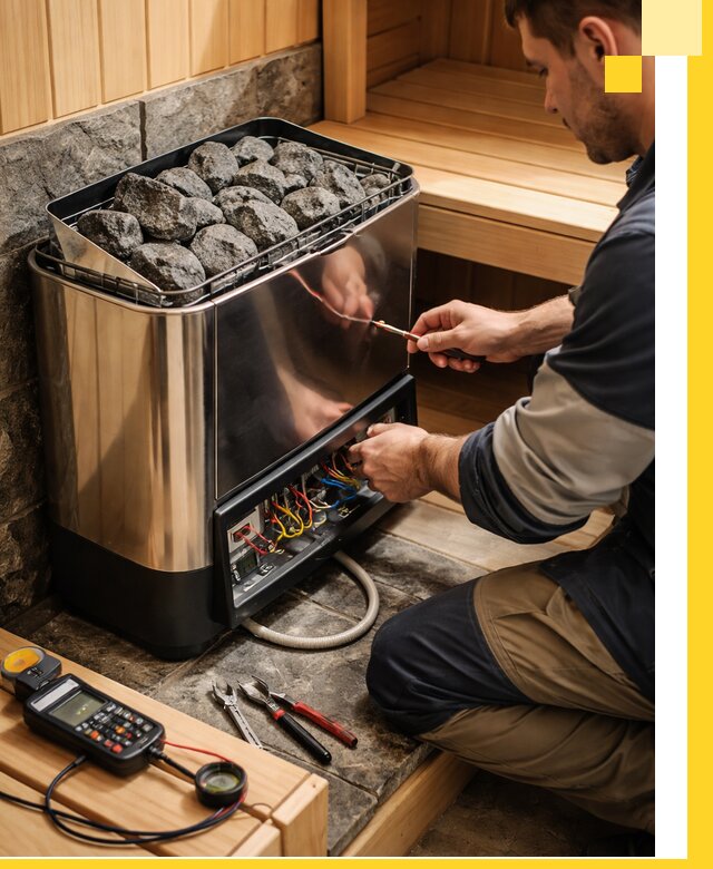 Продажа и установка электрокаменок для саун в Ленинске-Кузнецком