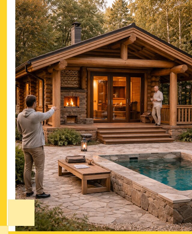 Проекты бань и хамам в Ленинске-Кузнецком от 25553 р. | ЭриданЛнн