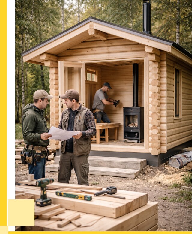 Монтаж бань под ключ в Ленинске-Кузнецком — от 204420 р. | ЭриданЛнн