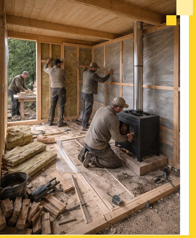 Профессиональный монтаж бань под ключ в Ленинске-Кузнецком для дома